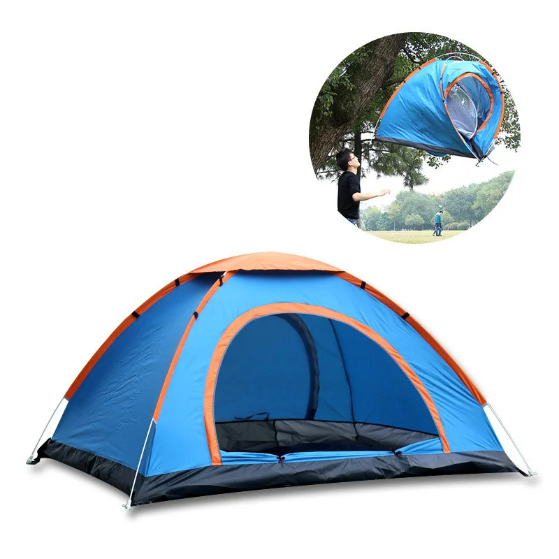 

3-4 people Quick Automatic Open Seaside Beach Sunshade Outdoor Double Person Travel Picnic Camping Fishing Sunscreen Tent Awning