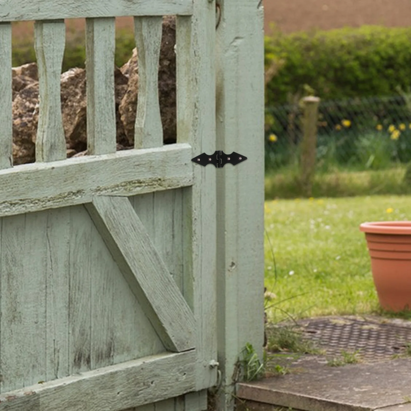 

10Pcs Garden Gate Hinge Heavy Duty Iron Replacement Fence Door Hinge Durable Metal Fence Accessory Gate Hinges for Repairing