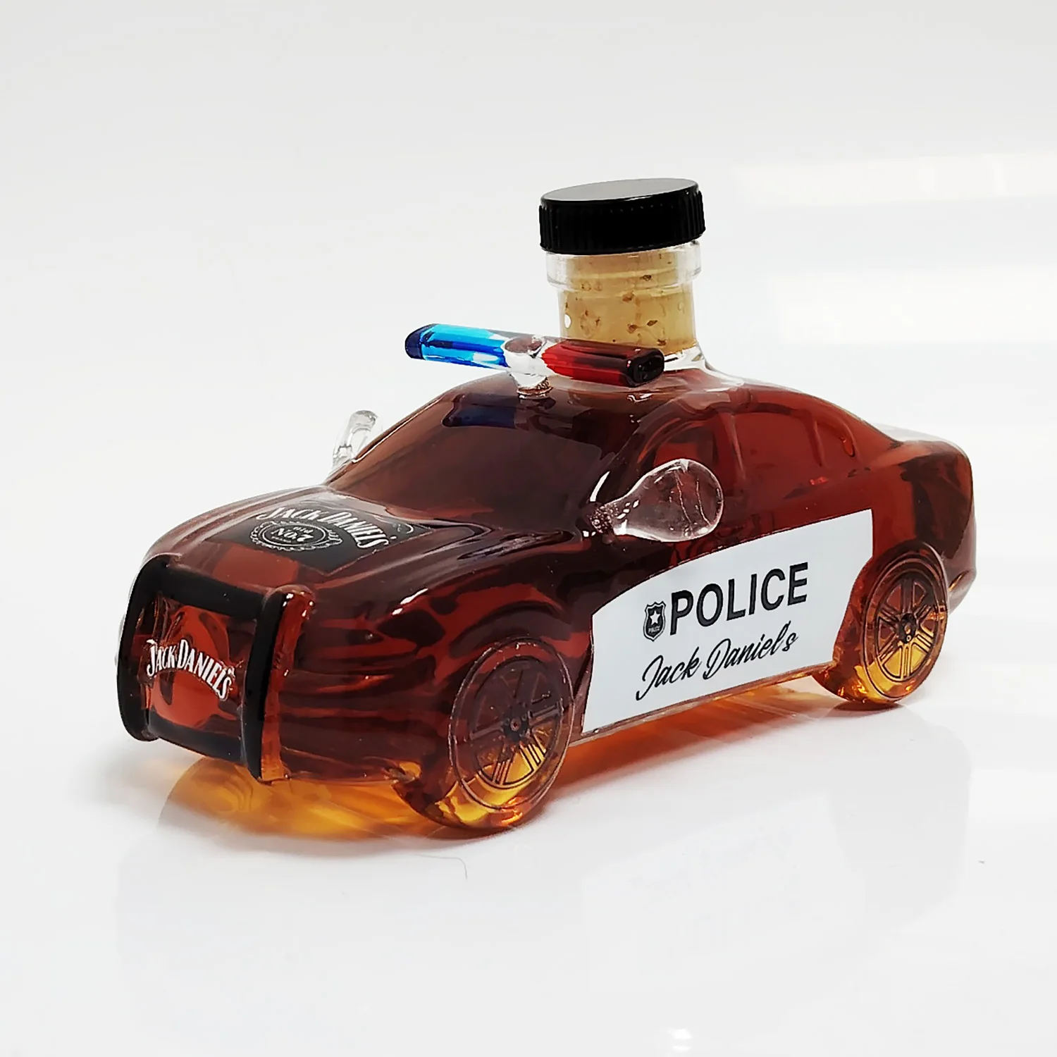 Politie Cruise Glazen Whisky Karaf met 3D Middelvinger Bulldog Ontwerp Transparante Shot Dispenser als Huisdecoratie Jack Dan