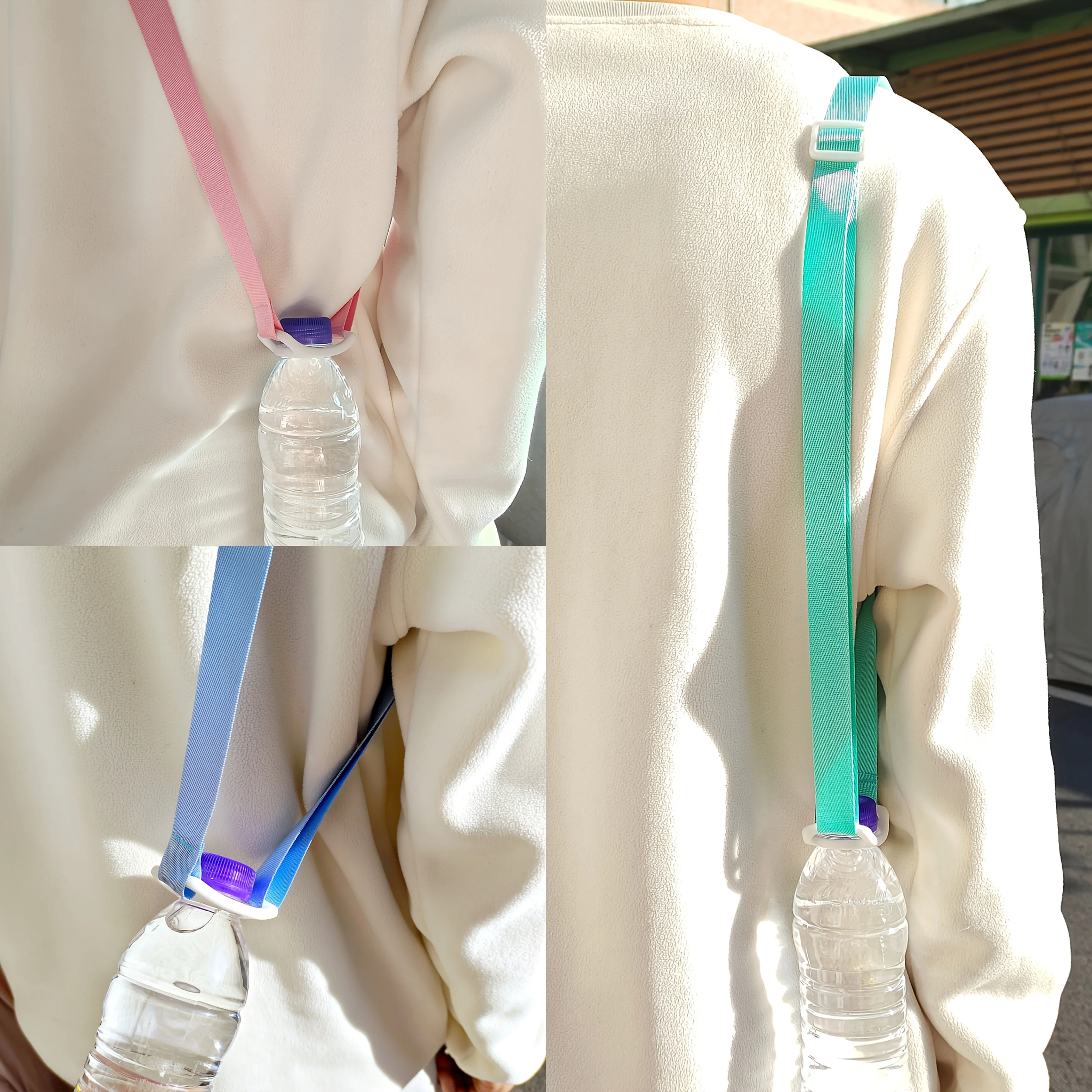Solid Color Portable Water Bottle Hanging Rope Cross Diagonal Shoulder Strap for Outdoor Events Competitions And Festivals