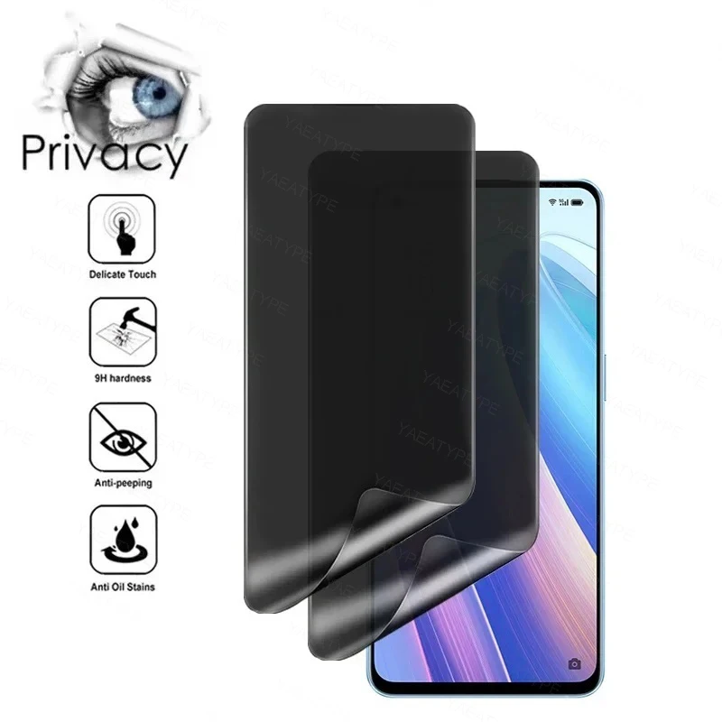 Privacy Hydrogel Film Screen Protector For Tecno Pova 3 Pop 5S Pop 5X Shark 8C Shark 8T Shark 8 Pro