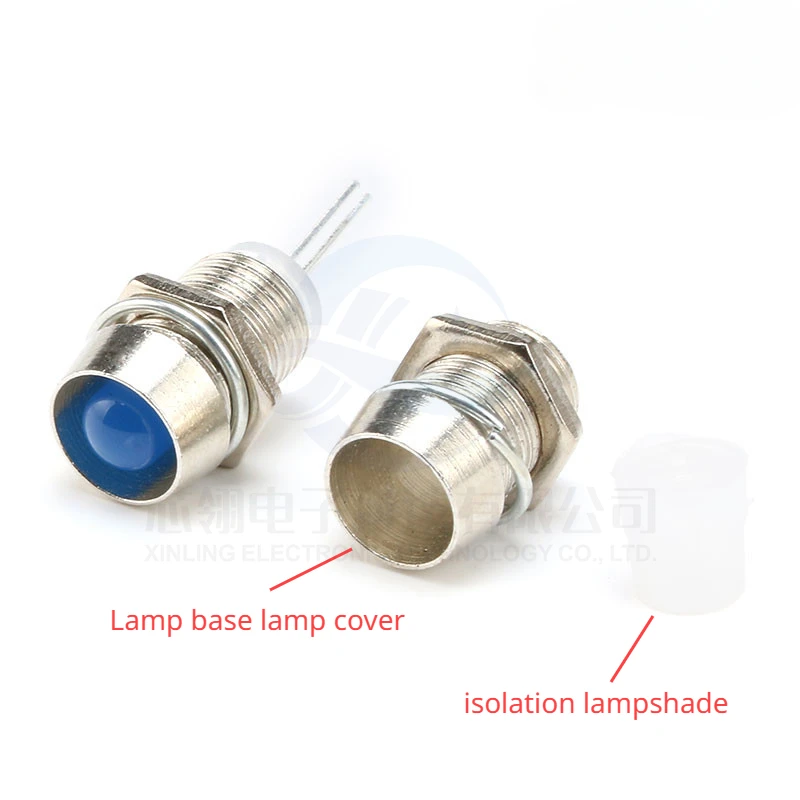 High-quality 3/5MM LED spacer column, lamp holder, lamp cover, isolation lampshade, 2-piece set