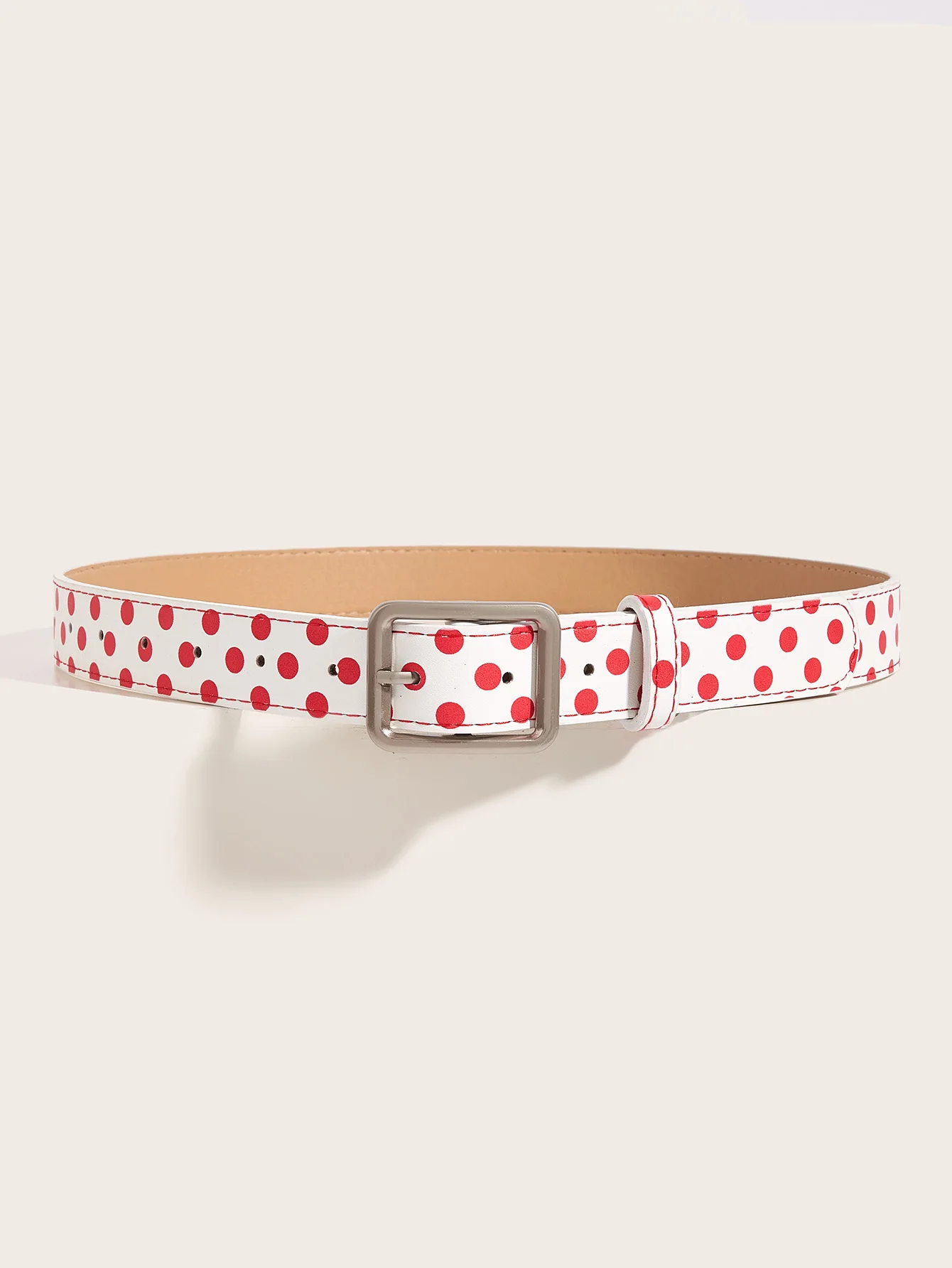 Trendige Vintage Polka Dot Damengürtel Y2K Mädchen Dornschließen-Gürtel Taillengürtel Jeansgürtel PU-Leder Taillenriemen Geschenk – Detail 12