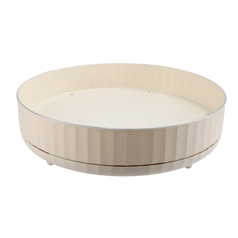 AT53 360° Rotating Spice Organizer Single Layer Spice Tray Round Rotating Spice Rack