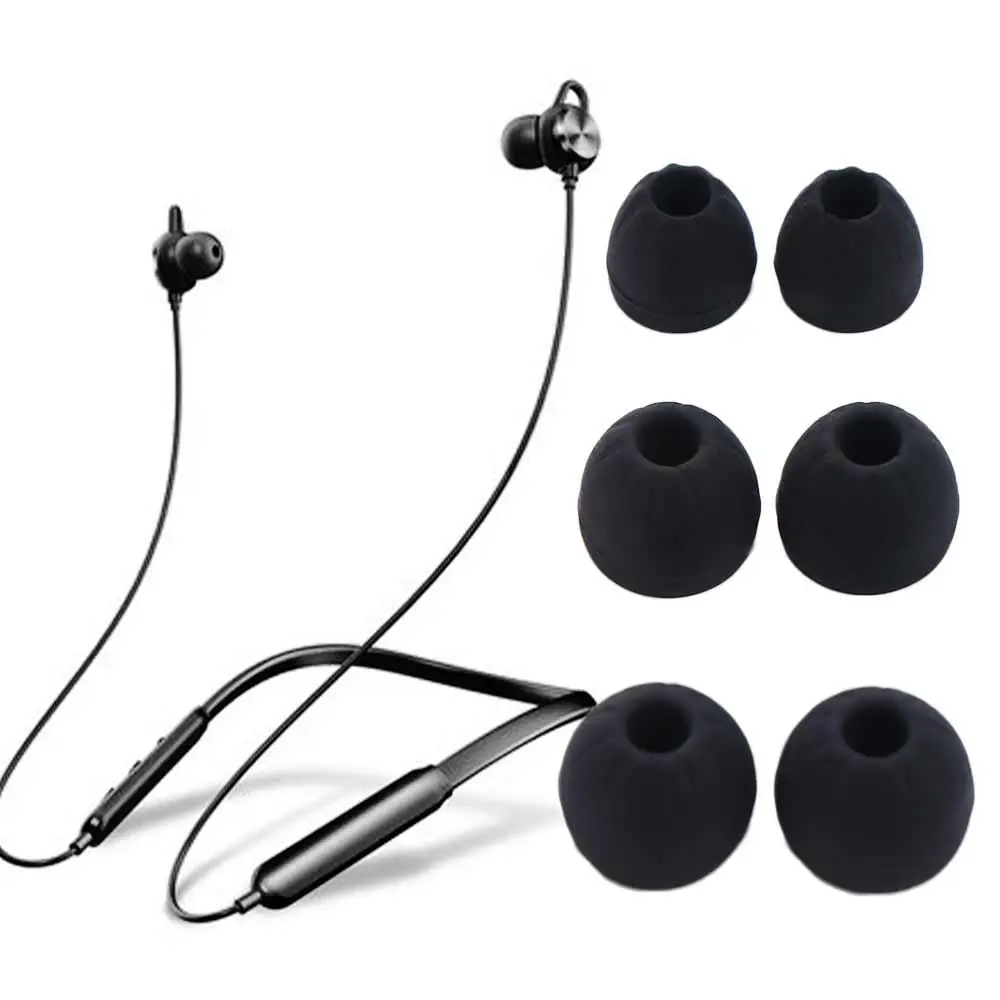 6Pcs Earphone In-Ear Earbuds Tip Soft Silicone Covers Earbuds Replacement Tips S/M/L Ear Cushions Headphone Accessories