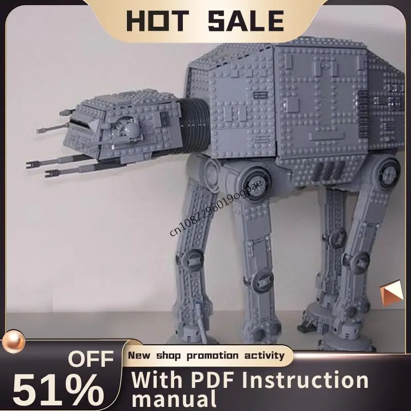 

Новый набор из 2590 деталей: Модель AT-AT Walker из фильма «Звездные войны», конструктор, креативные идеи для самостоятельной сборки, детские игрушки, подарки на день рождения