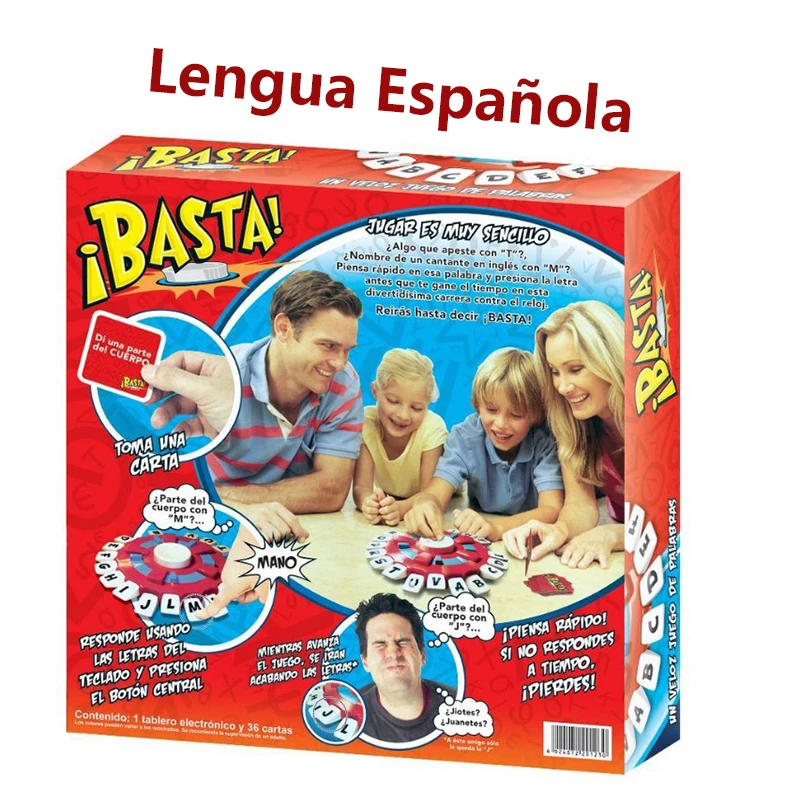 Think Word Game Fast-Paced Family Tapple Board Game The Quick Thinking Letter Pressing Puzzle Games For Adults Children Spanish