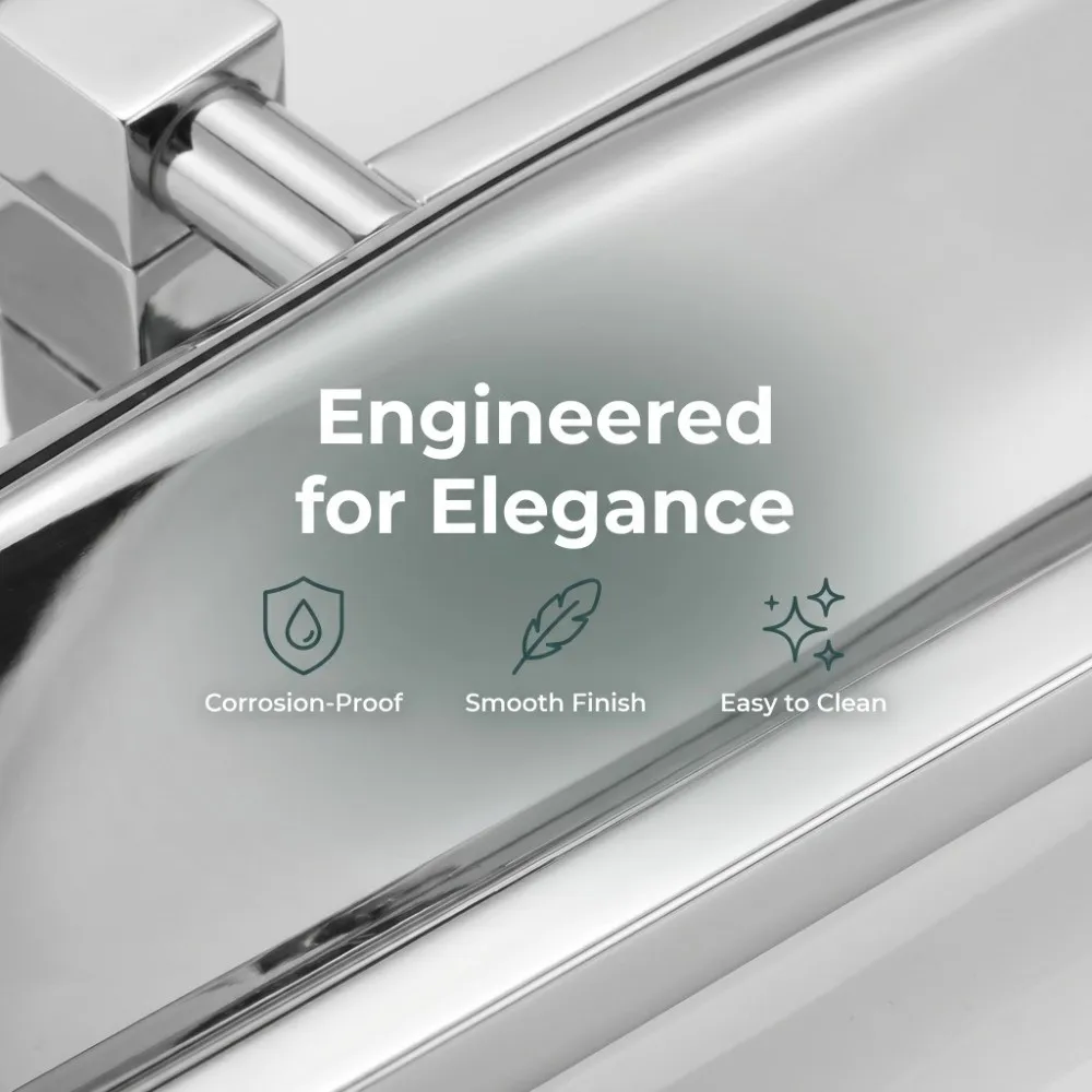 

Bathrobe Hanger Stainless Steel Towel Rack Rotatable Space Saving Towel Bar Silver Wall Mounted Towel Holder Home Supplies