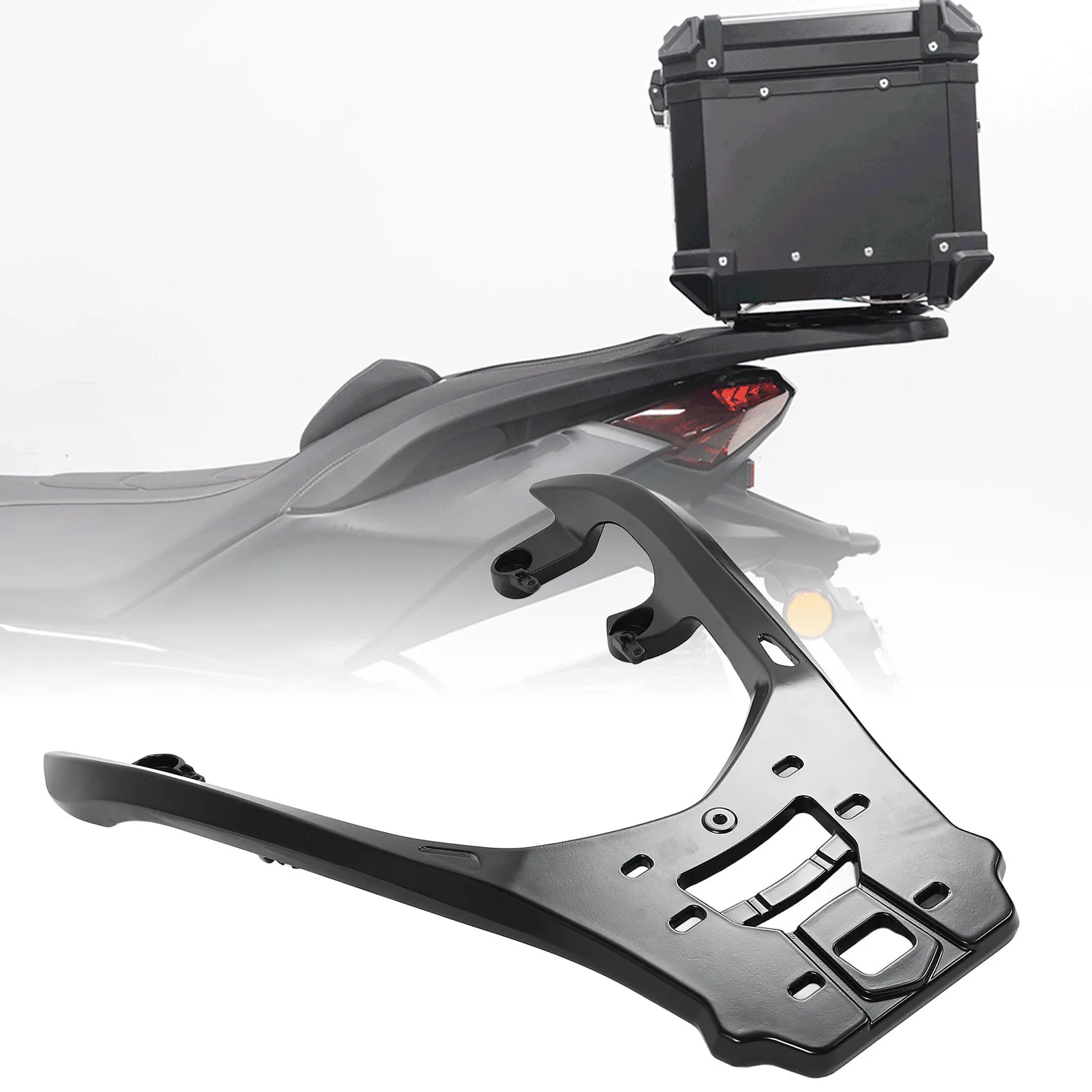 Motorcycle Rear Luggage Rack Aluminum Alloy Motorcycle Cargo Carrier Holder Bracket for Yamaha XMAX300 2017-2024