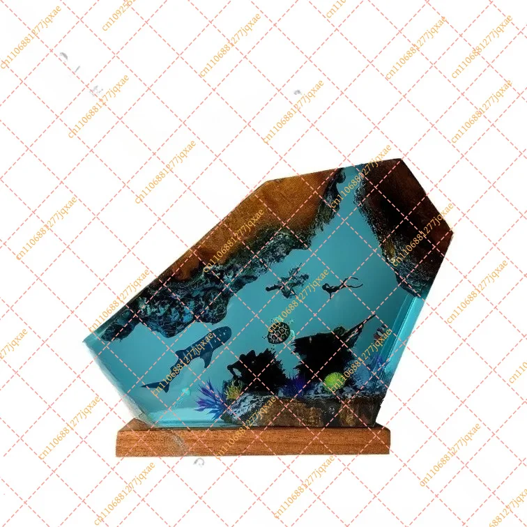 for Submarine, Whale & Turtle Diver Resin Lamp, Unique Tabletop Decor & Creative Home Gift Ornament