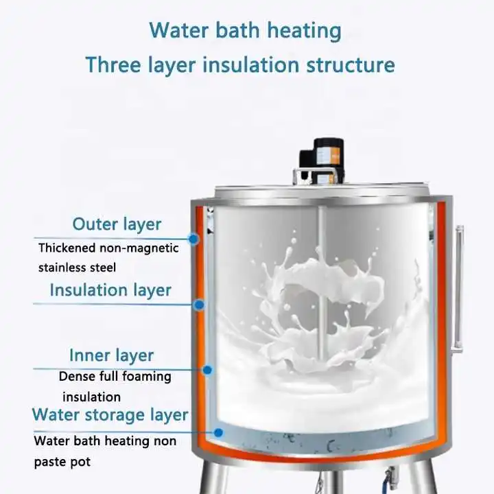China100L 150L Juice Egg Beer Small Milk Pasteurizer Machine Price Milk Pasteurizer Tank Yogurt Pasteurization Tank
