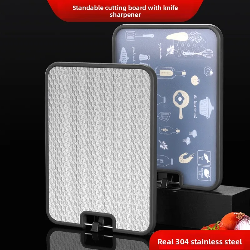 

304Stainless steel cutting board antibacterial chopping board kitchen chopping board and panel sticky board rolling