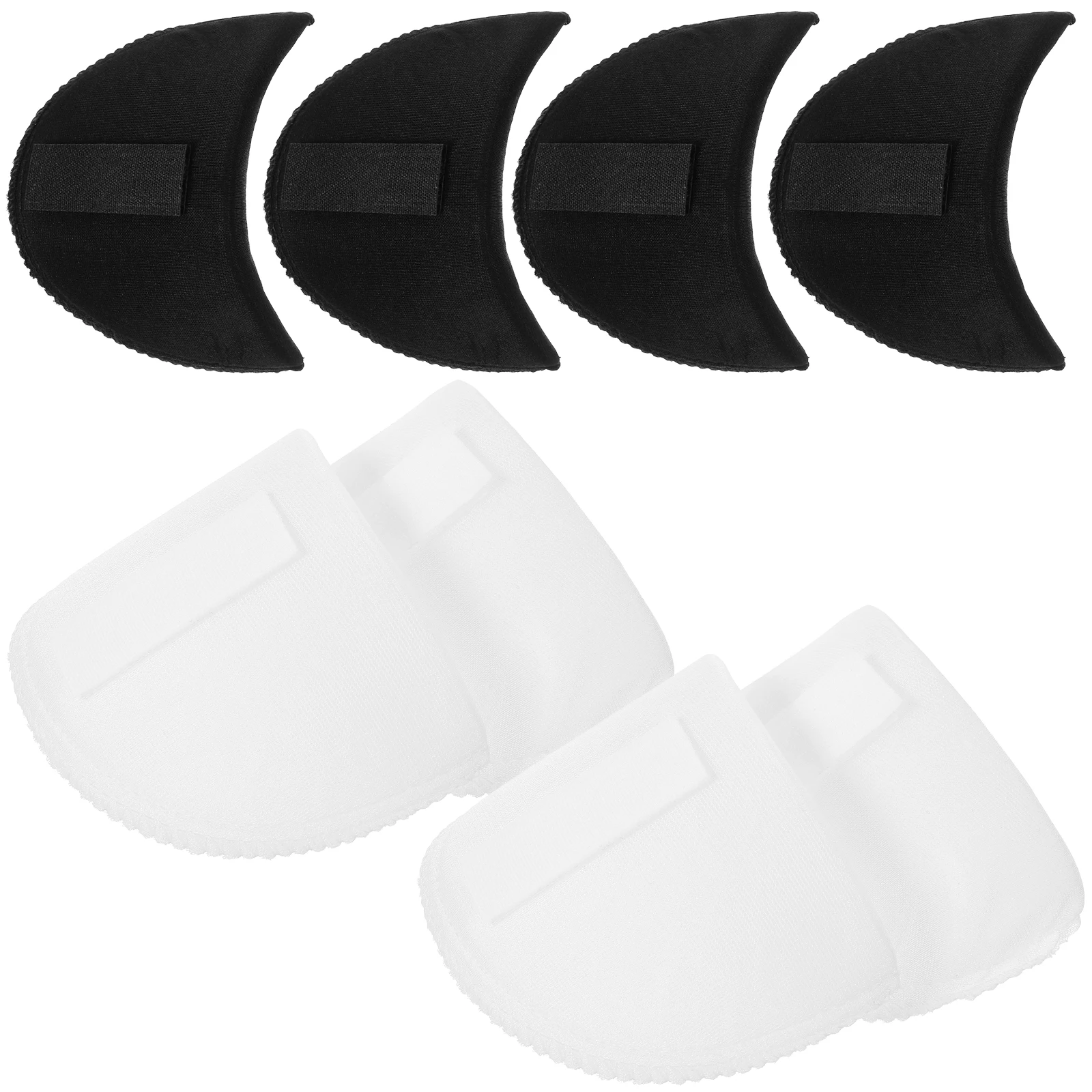 

4 Pairs White Shoulder Pads Sponge Shoulder Pads For Womens Clothing Enhancer Reusable Washable Comfortable Lightweight Women