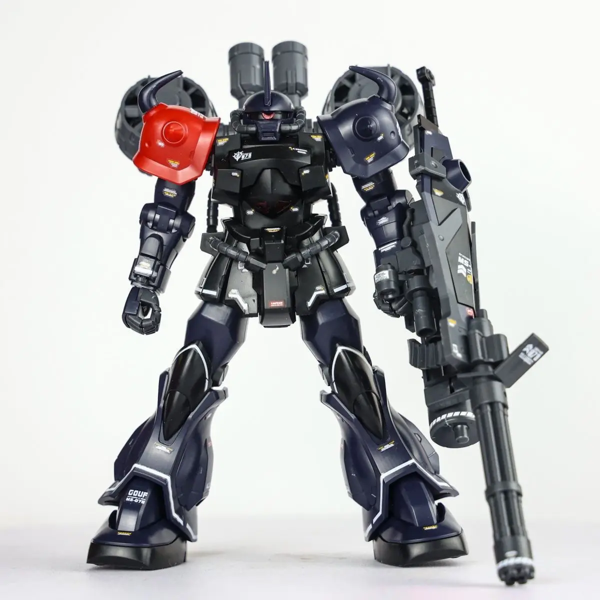 Star Hg 1/144  Ms-07b-3 Gouf Midnight Color Assembly Model Kit With Fly Bag Action Figure Plastic Model Customized Toy Gifts