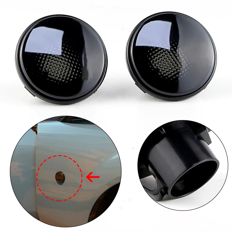 

2PCS For Mazda MX5 MX-5 MK1 MK2 MK3 1989 1990 2000 -2015 Only Shells Fender Side Marker Light Housing Covers OEM# NH5251120C