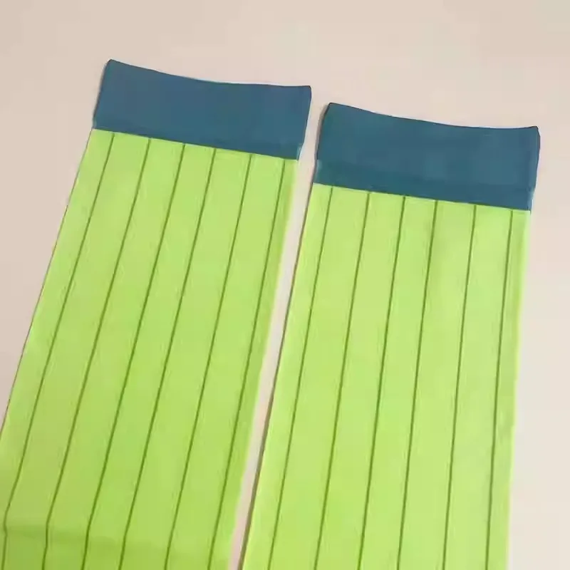 أنيمي ميتسوري كانروجي تأثيري الدعامة نمط JK جوارب رقيقة المرأة مخطط كتلة اللون تأثيري الفخذ العليا ملابس يومية هالوين #6