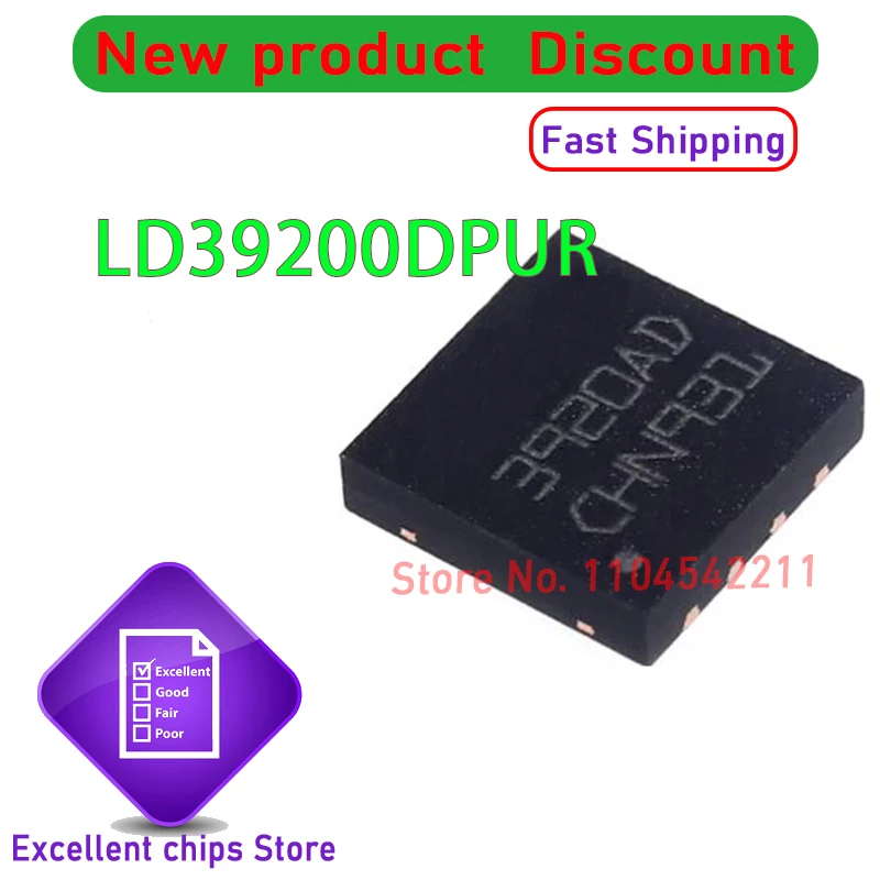LD39200DPUR LD39200 3920AD DFN New Original Genuine Ic 5PCS~10PCS/LOT
