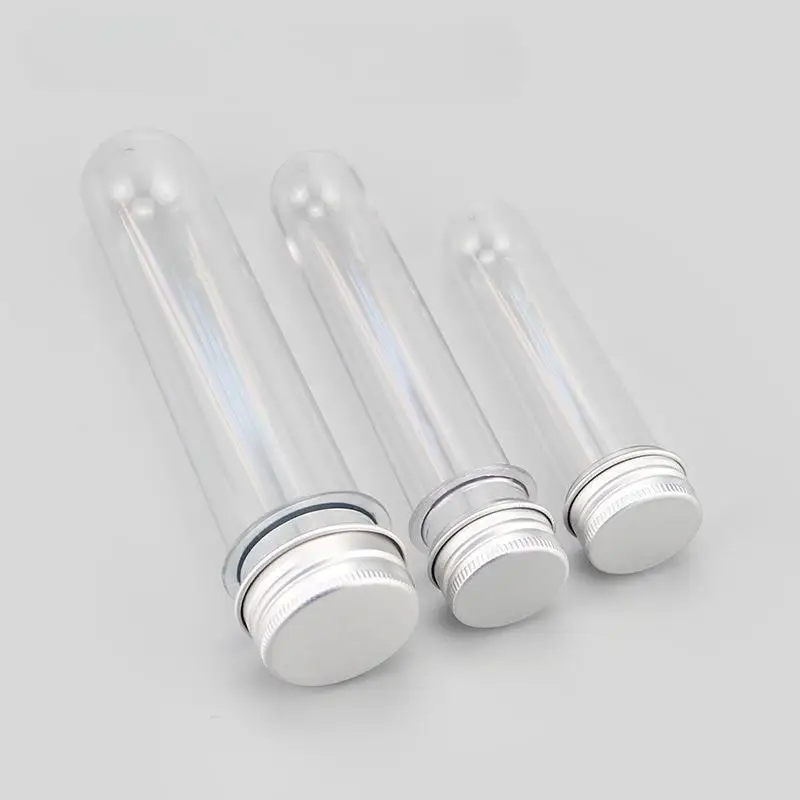 

30 мл, 40 мл, 70 мл, 100 мл, пластиковые пробирки для хранения, лабораторные пробирки с винтовой крышкой, контейнеры для косметического лосьона с круглым дном для конфет и путешествий