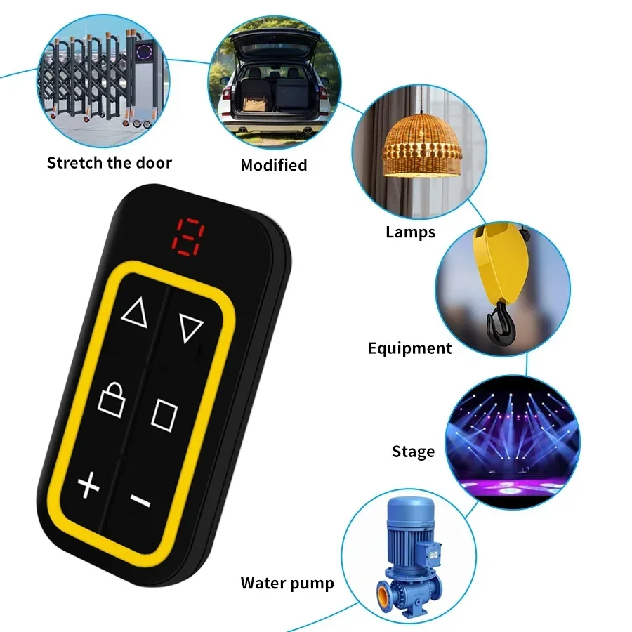Universal 8-in-1 Multifrequency 300-915MHZ Garage Remote Control Duplicator Multi Brand Compatible Garage Door & Gate Remote