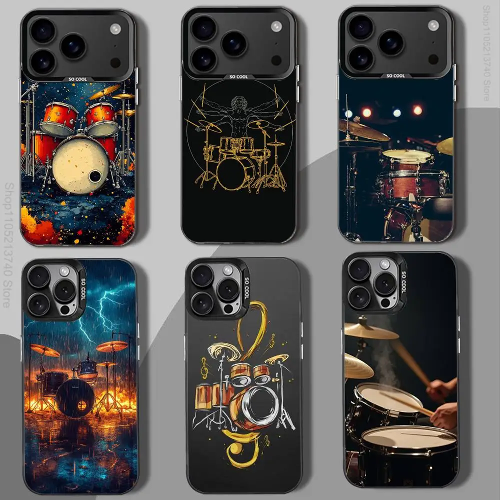 

D-Drum cool Drummer A-atr Phone Case For iPhone 15,17,12,14,13,16,11,Mini,Max,Air,Plus,Pro,E Protect Cover black