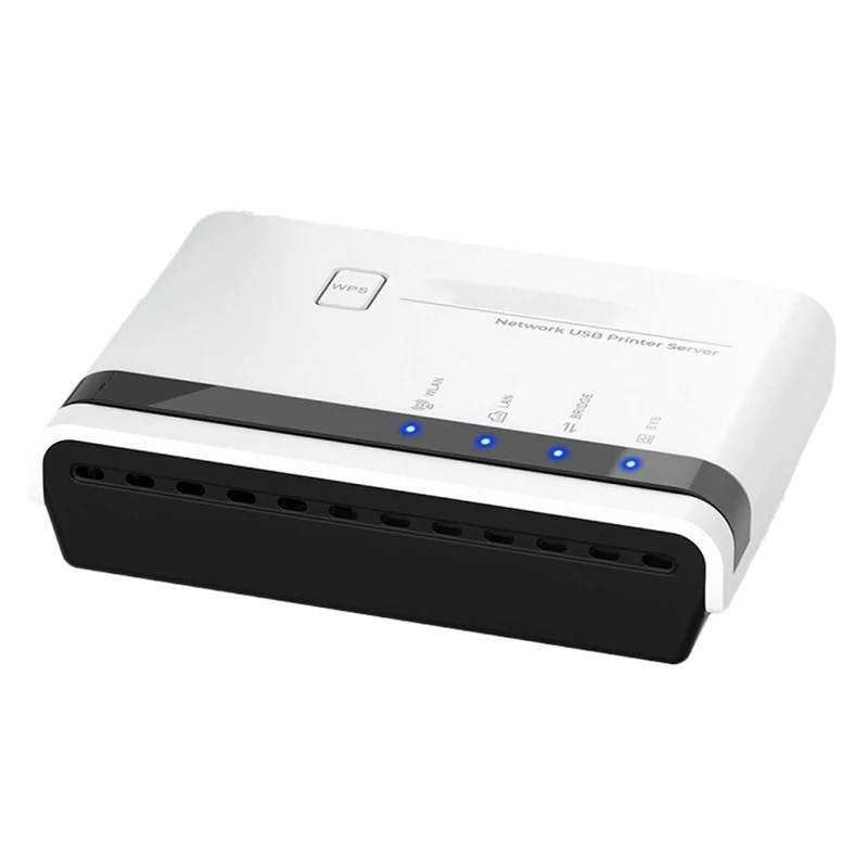 USB 2.0 LRP Print Server Share A LAN Ethernet Networking Printers USB HUB 100Mbps Network Print Server EU PLUG