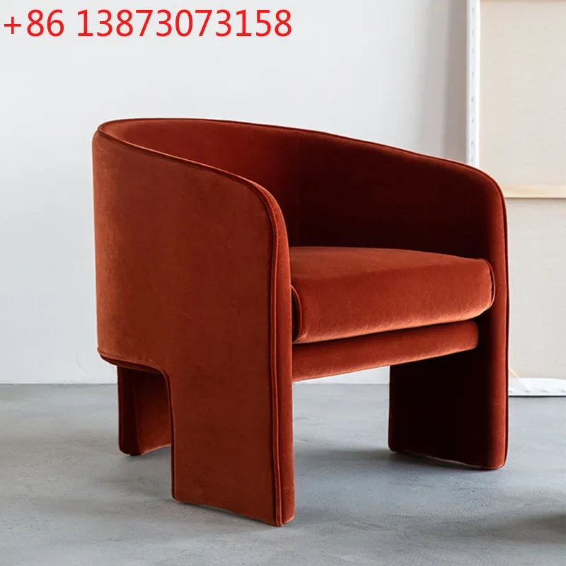 

Italian small apartment single chair sofa designer sofa chair clothing store beauty salon fabric single chair fabric customizati