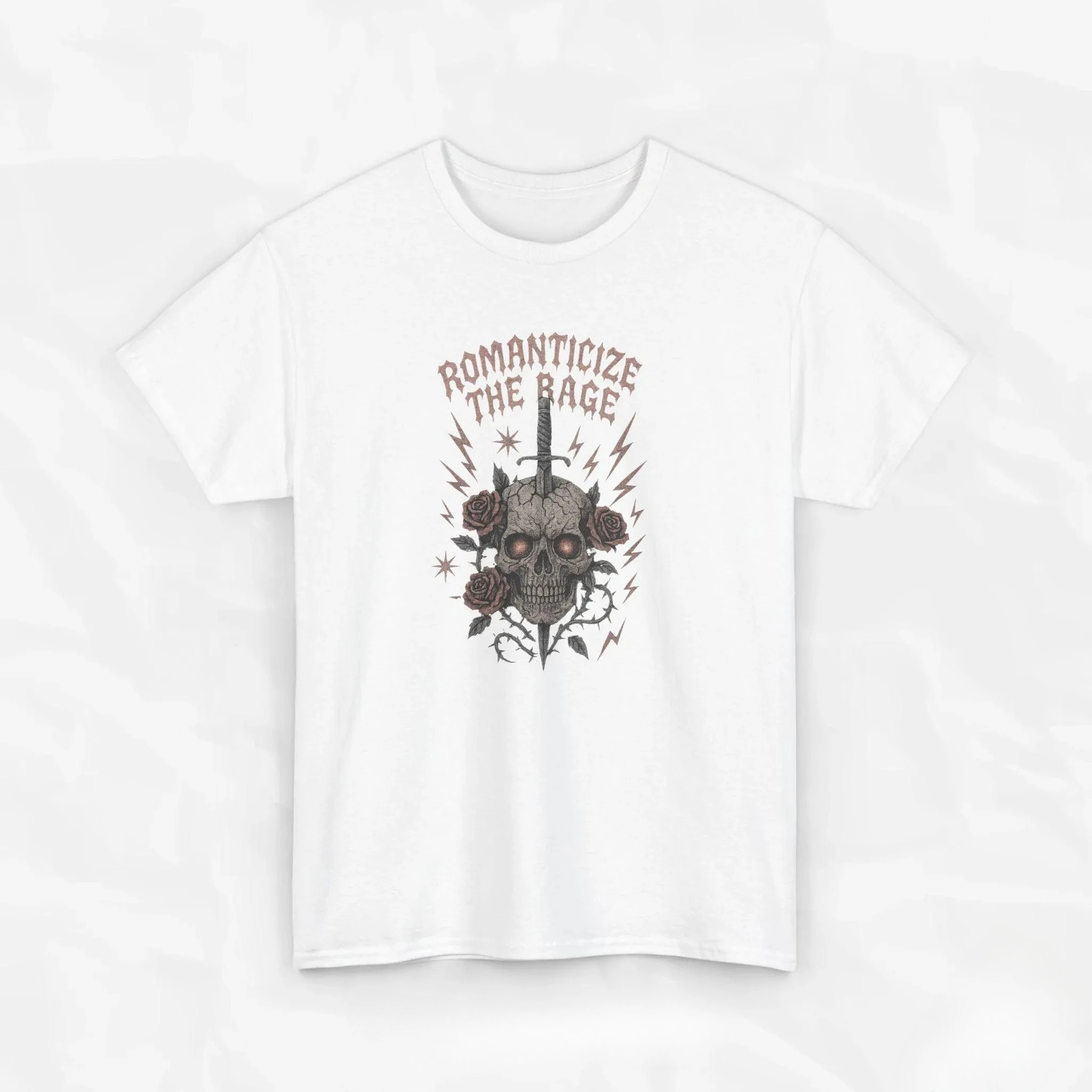 

Romanticize The Rage — тяжелая футболка, удобная и мягкая дышащая модная уличная мужская одежда, мужская футболка