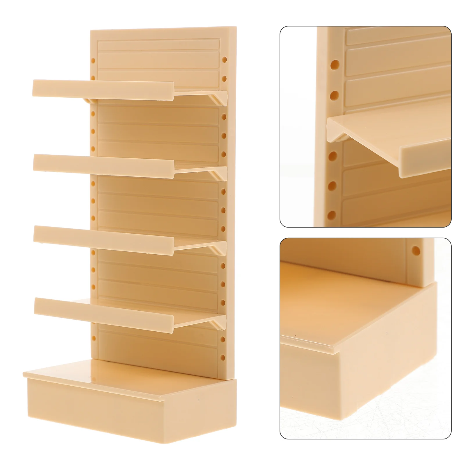 Mini House Shelf Toy Small Miniature Furniture Model Child Dollhouse Simulated Supermarket Shelves