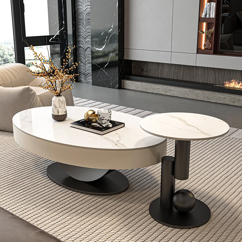 Space Saving Standing Coffee Table Nordic Decoration Living Room Designer Side Table Center Meubles Lounge Suite Furniture image 3