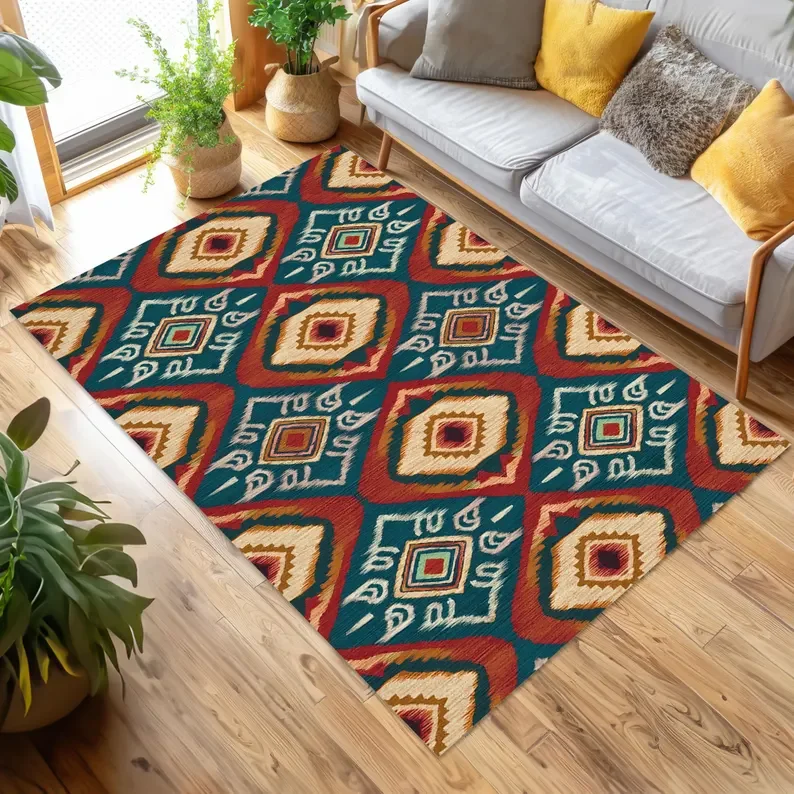 Vibrant Ikat Rug Li…