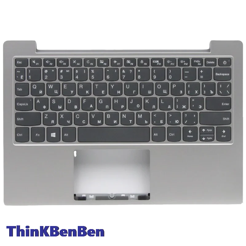 RU Russian Platinum Grey Keyboard Upper Case Palmrest Shell Cover For Lenovo Ideapad 1 11 11ADA05 5CB0Z53054