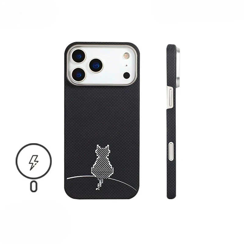 

Ультратонкий противоударный чехол из арамидного волокна для 17Promax 17Pro, жесткий чехол из кевларового углеродного волокна