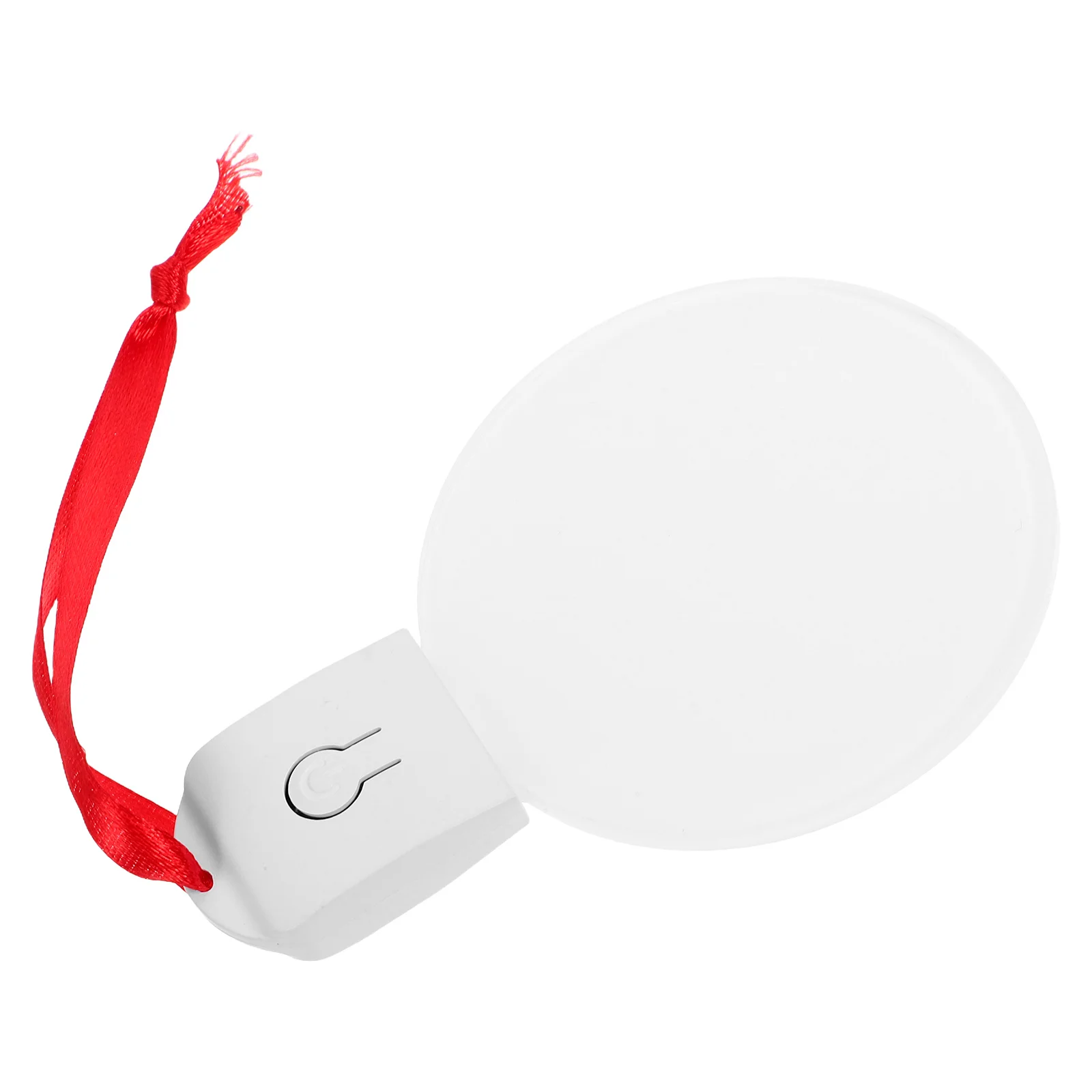 1pc Sublimation Night Light Blank Round Diy Base Ornament Home Decor Holiday Acrylic Lighted Christmas Craft