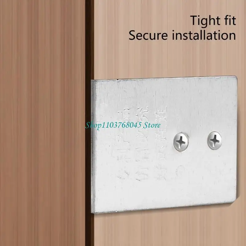 R53F 20Pcs Cabinet Hinge Repair Plate Door Hinge Mounting Plate With Holes