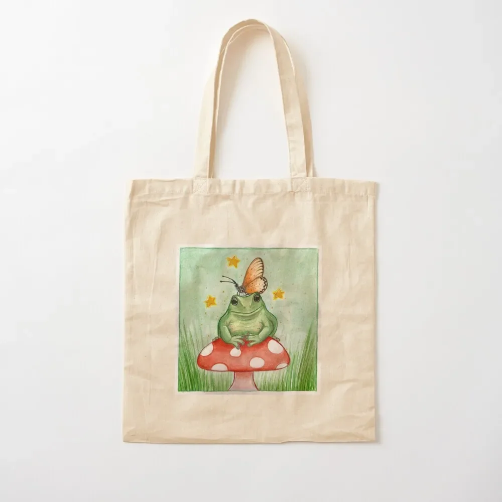 Frog friend Tote Bag tote bag men's Custom bag Large bags for women handbag
