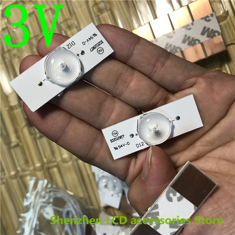 50 Pezzi/lottp 15 17 19 22 24 pollici 27 pollici modificato Kit LED TV LCD 3V 6V monitor retroilluminazione a LED riparazione utilizzando perline lampada 100% NUOVO