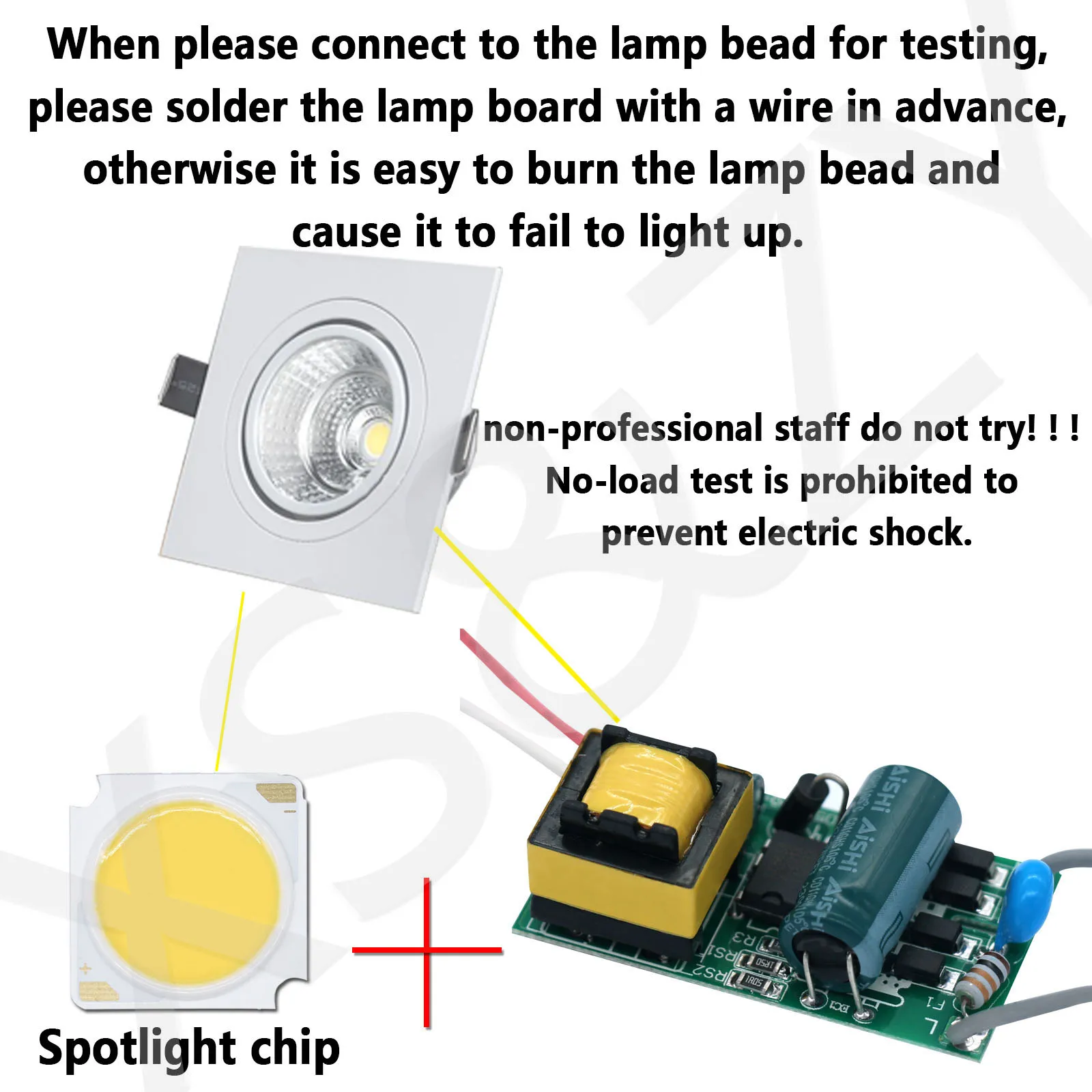 36-50W LED Driver Light 220V tensione di uscita DC108-147V adattatore di alimentazione 250mA 300mA per accessori di illuminazione LED Spotlight