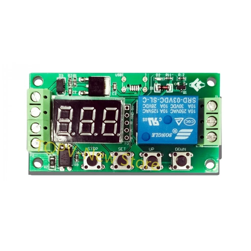 1 Channel Delayed Power Off Disconnection Trigger Cycle Timing Circuit Relay Board 5-20V Switch Delay Module