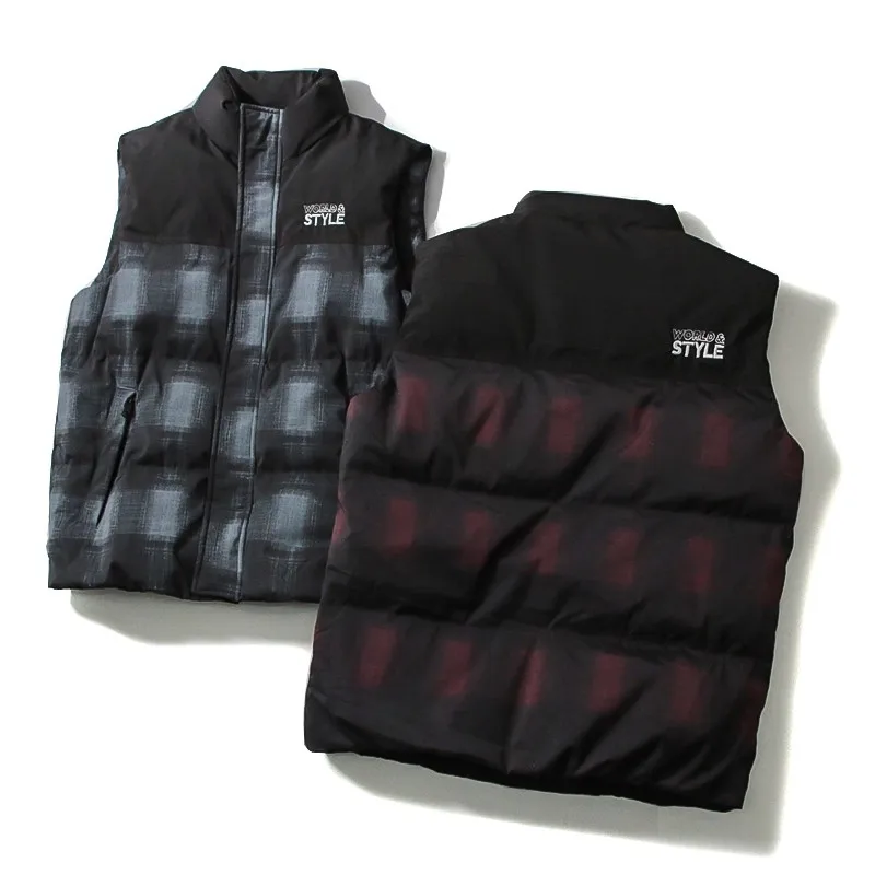 

Легкий теплый пуховый жилет 600FP с полым наполнителем для мужчин, повседневный, на молнии, свободный крой, для ежедневной носки