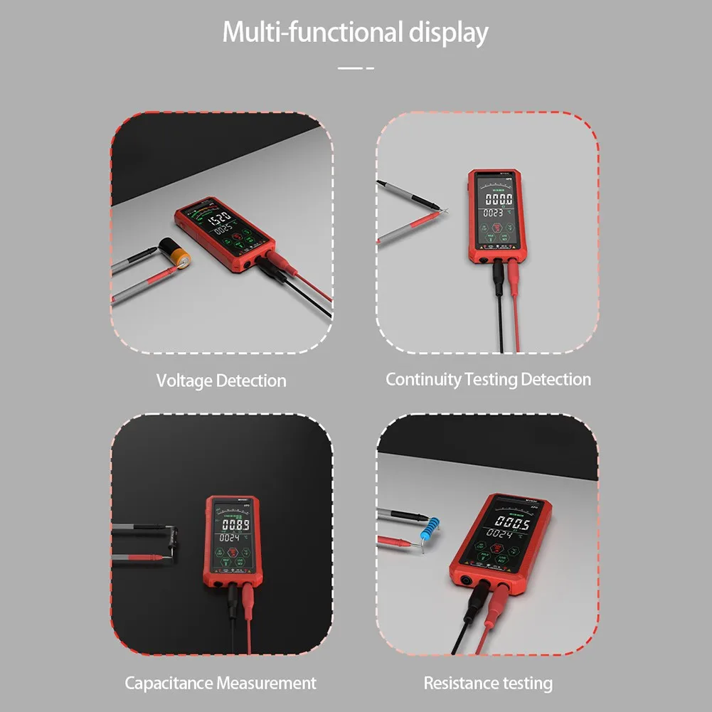 For Low Light Environments Smart Digital Multimeter Rechargeable Voltage Tester Non Contact Voltage Detection Meter