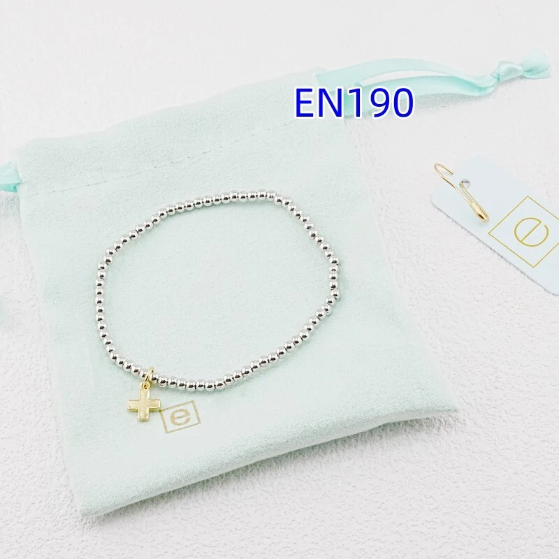 

VKVVA Fashion Jewelry Sliver-plated Bead and Gold-plated Cross Mixed Bracelet for Women Birthday Gifts, Unique Gift