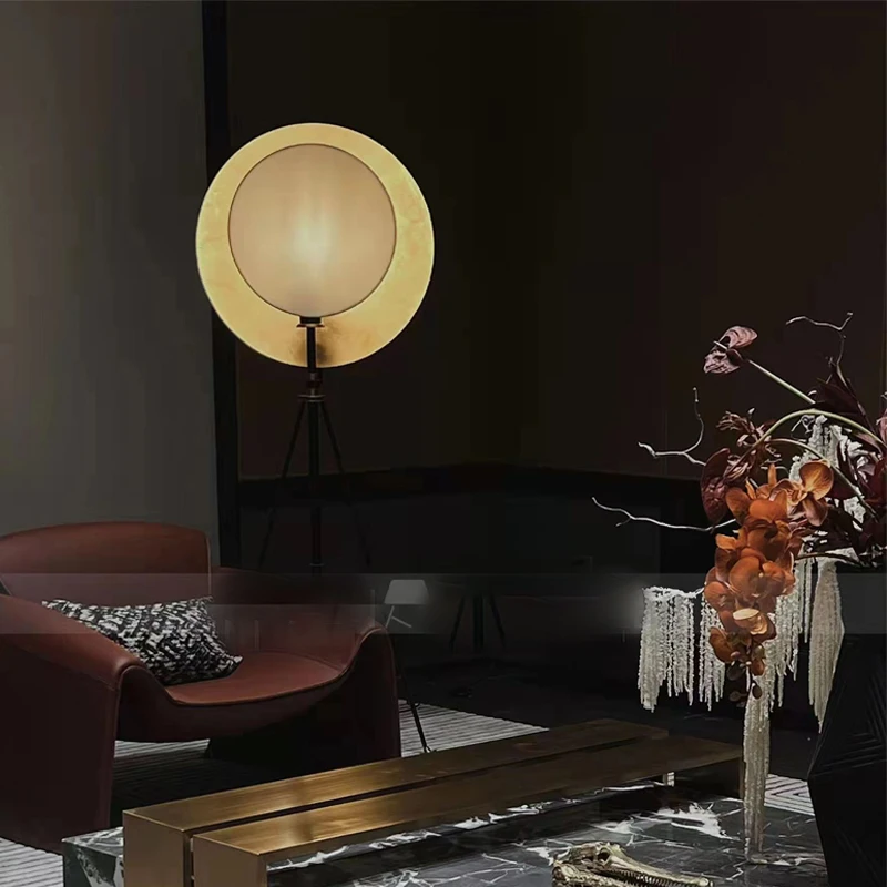 American Retro Style Large Size Floor Lamp Post-Modern Designer for Living Room Office Exhibition Hall E27 for Hotel Decorative