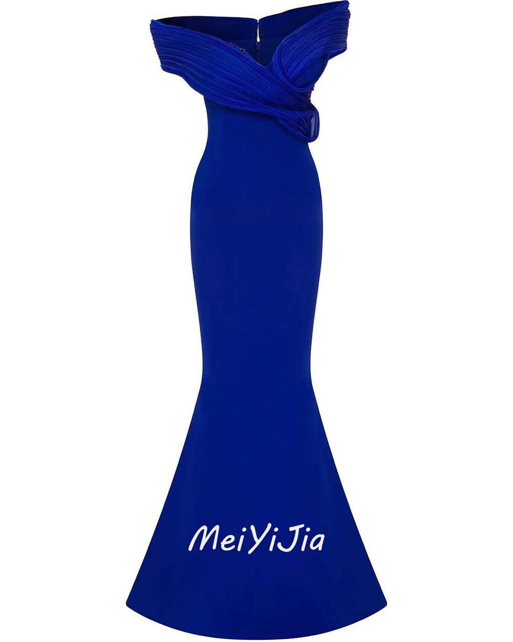 Meiyijia  Evening Dress Zipper up Simple Crepe Mermaid Strapless Saudi  Arabia  Sexy Evening Birthday Club Outfits Summer 2024