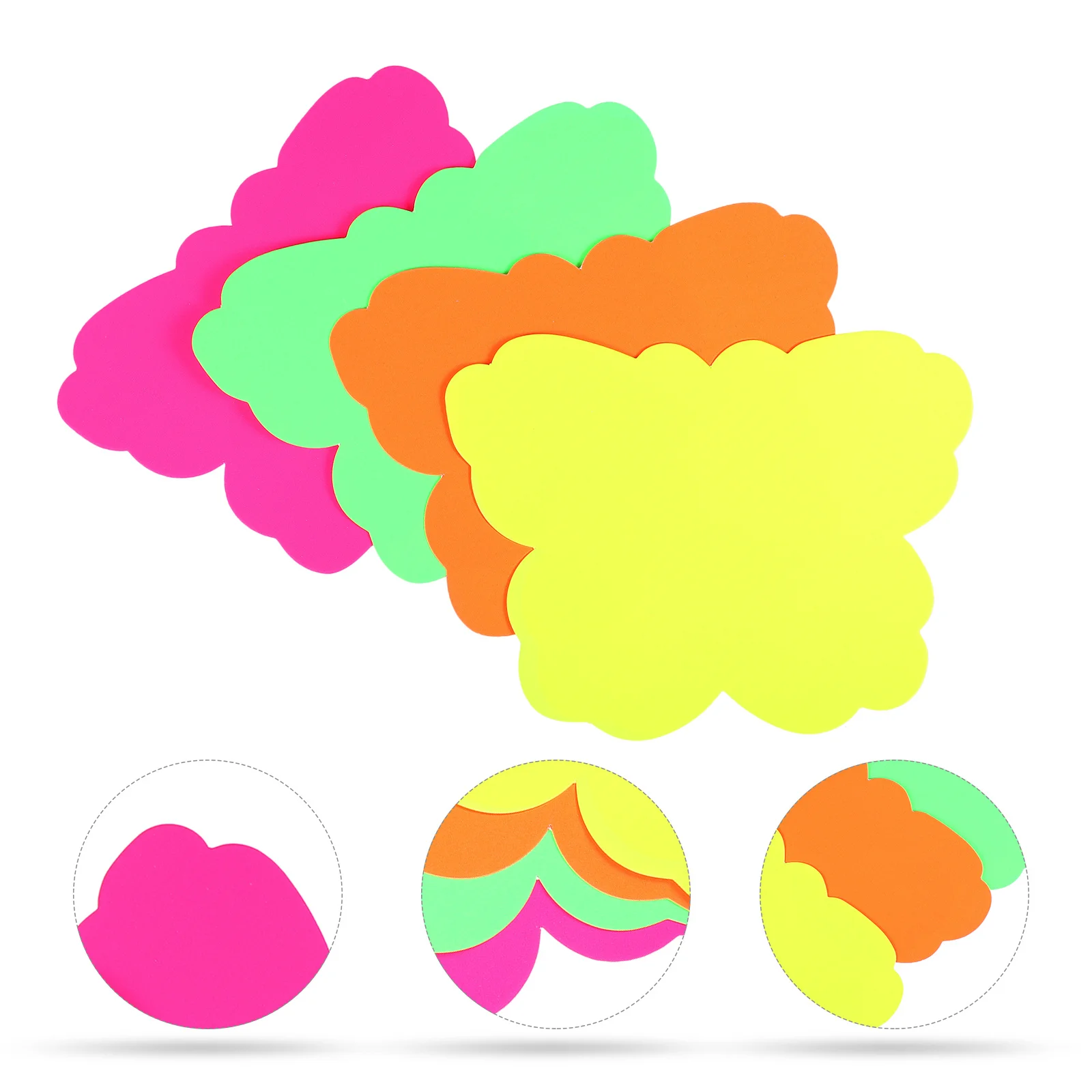 

100 Pcs Sticker Labels Price Tag Commercial Paper Signs Fluorescence Creative Commodity Butterflies Tags