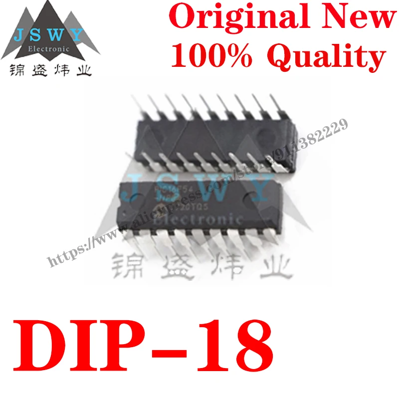 

DIP-18 PIC16F54-I/P PIC16F88 PIC16F627A PIC16F628A PIC16F648A PIC16F716 16F818 16F1826 PIC16F1827 8-bit MCU IC Chip the for PCB