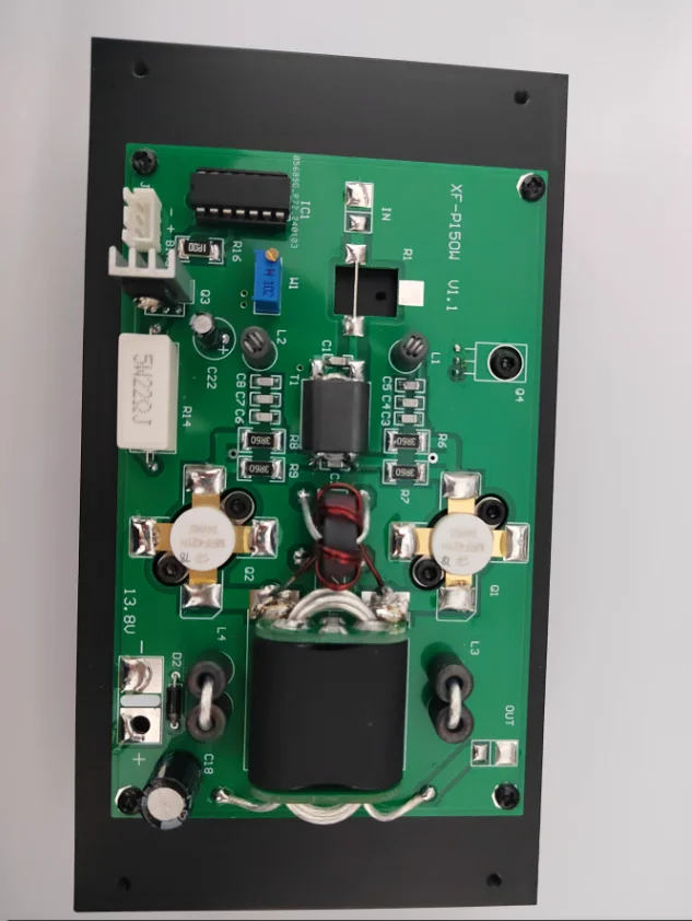 100W 3.5-30mhz Shortwave HF Power Amplifier AMP with Heatsink + LPF filter + TX RX Converter