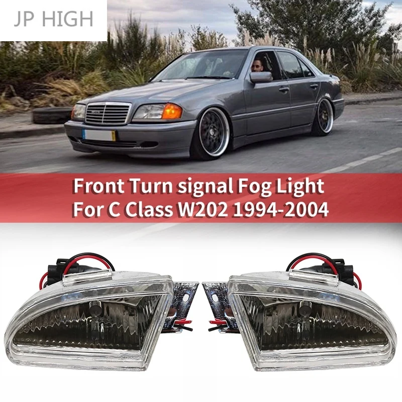 Car Fog Light Front Turn Signal Fog Light Lamp for Mercedes Benz C Class W202 1994-2004