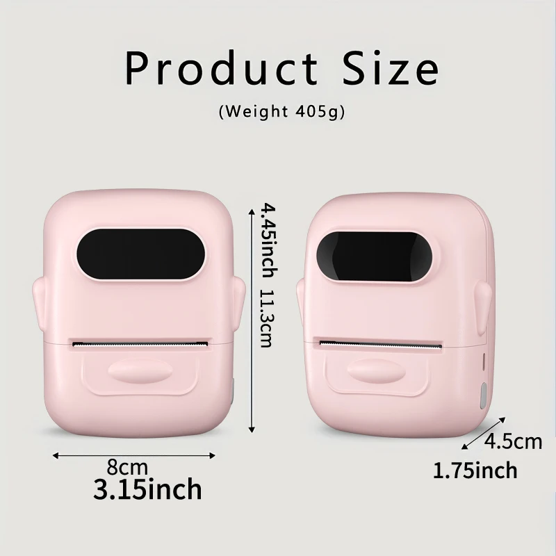 Marklife Thermal Label Printer P50 Protable Bluetooth Wireless Self-Adhesive Printer Tag Price Machine for Office School Kitchen