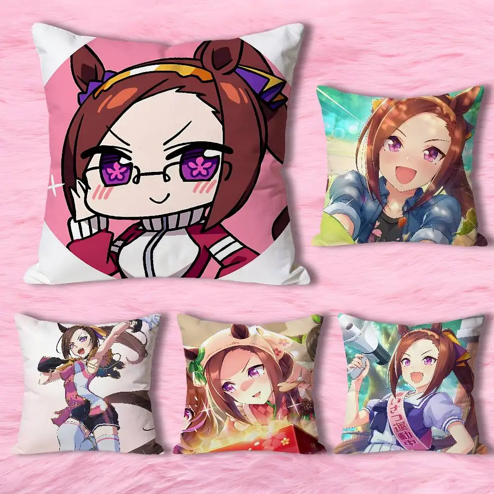 

S-Sakura Bakushin Game Anime Celebrity Merchandise All-Match Printed Pillow Case Sofa Car Office Room Decoration Protector