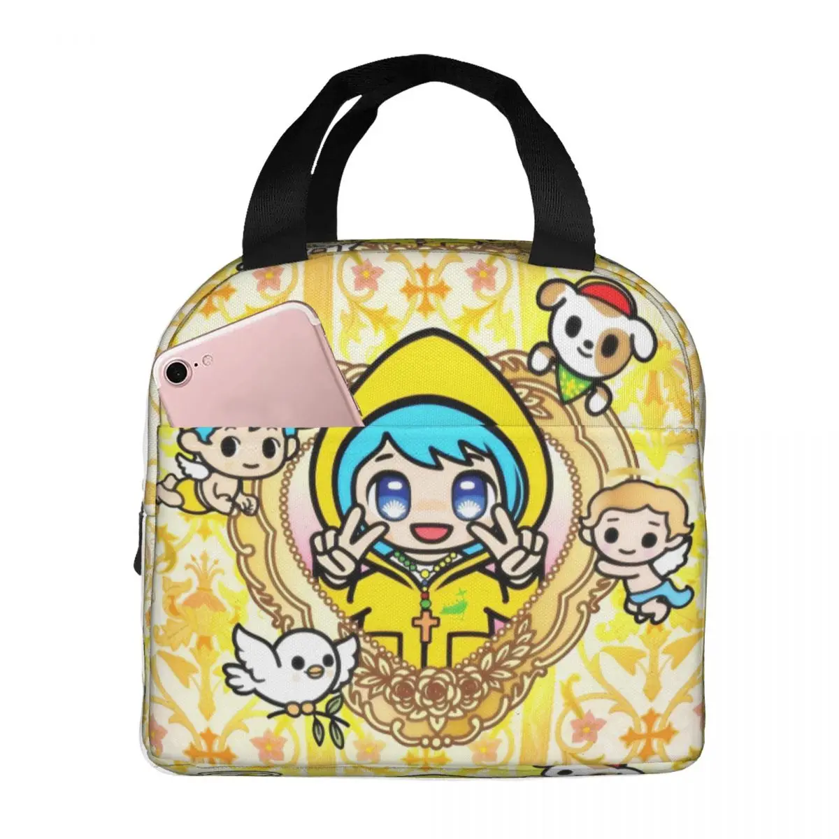 Luce Vatican Mascot Insulated Lunch Bags High Capacity Catholic Church 2025 Thermal Bag Tote Lunch Box College Travel Girl Boy